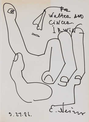 [Эгеланд Э. Эрнст Неизвестный. Жизнь и работа].[Автограф Э. Неизвестного]. Oacville-New York-London,1984